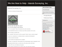 Tablet Screenshot of islandssurveyinginc.com